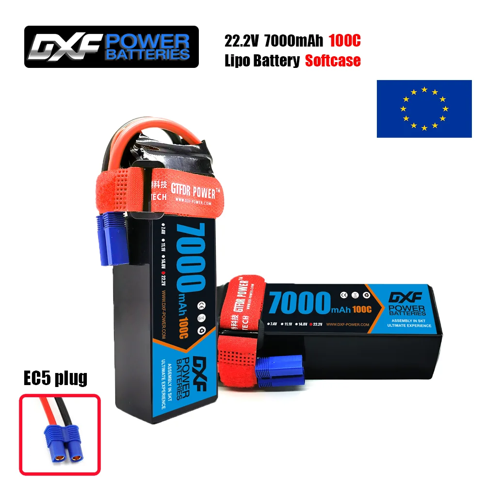 6S Lipo Battery 22.2V 5000Mah - Batería Lipo DXF 6S 22,2 V