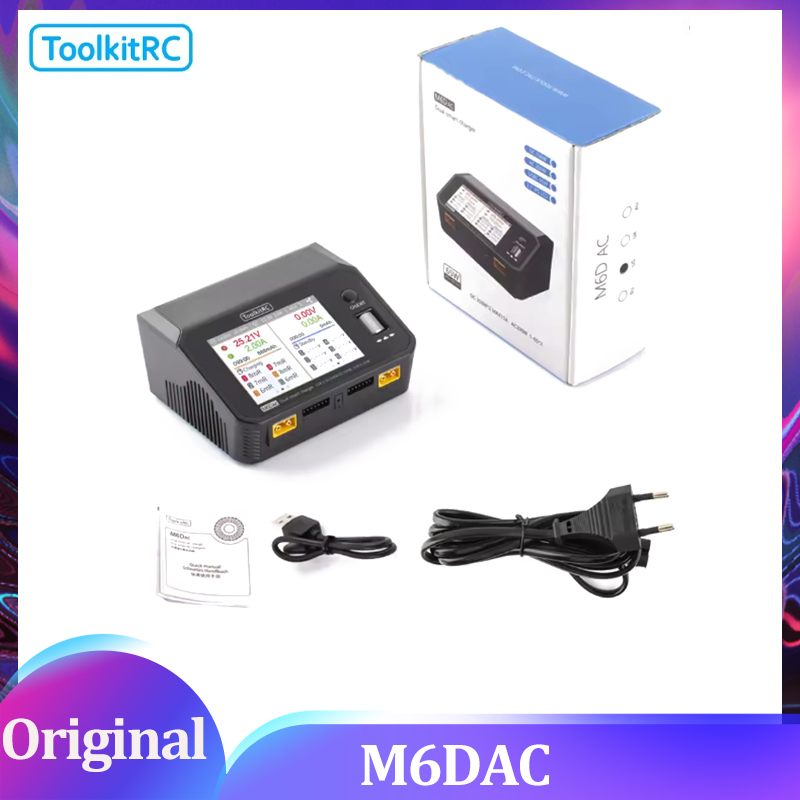 Toolkitrc M6Dac Smart Charger - Cargador/Descargador Inteligente de Baterías Lipo de