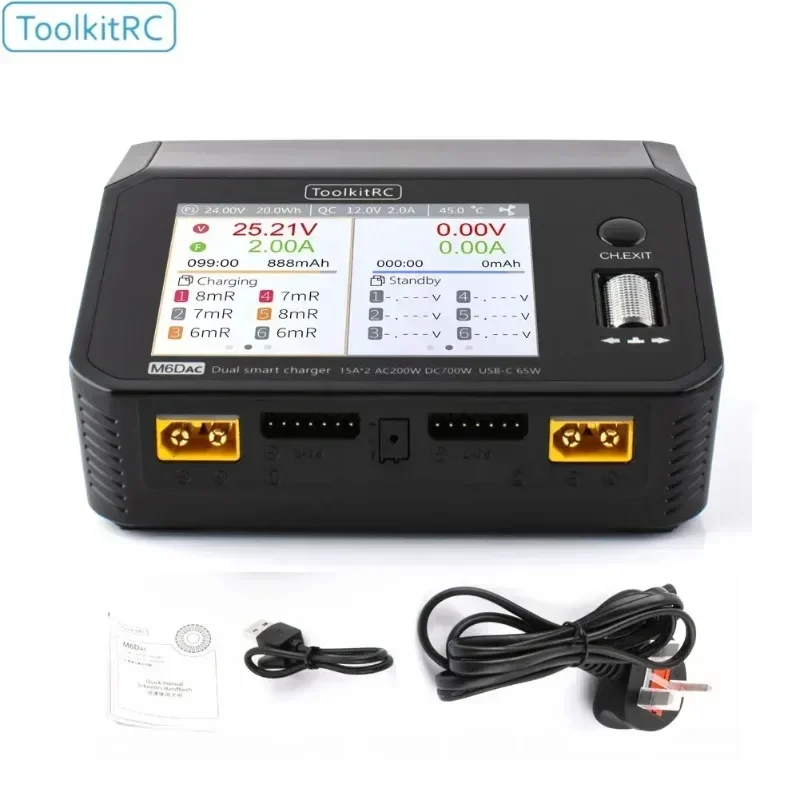 Cargador inteligente de baterí - Toolkitrc M6Dac Smart Charger reseña y precio