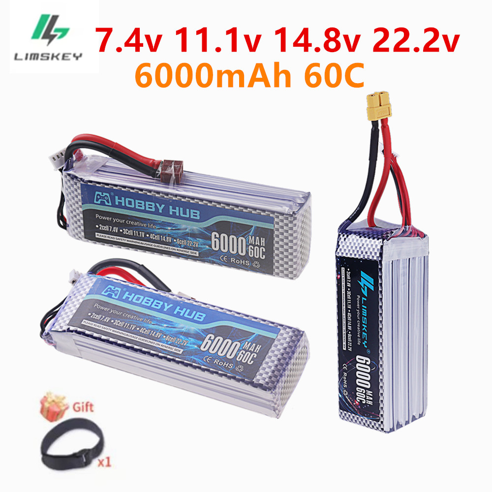 Batería LiPo de 7,4 V, 11,1 V, - 4S Lipo Battery 14.8V 6000Mah reseña y precio