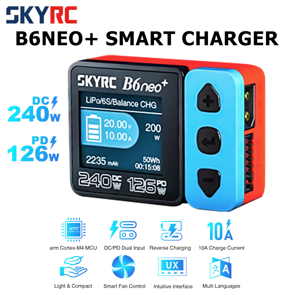 Cargador inteligente SkyRC B6  - Skyrc B6 Neo Smart Charger reseña y precio